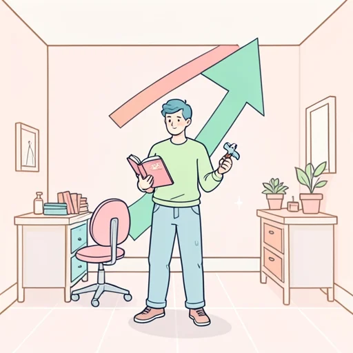 彼女はこの一年で語学力と専門知識を大幅に超えた - Bildwörterbuch