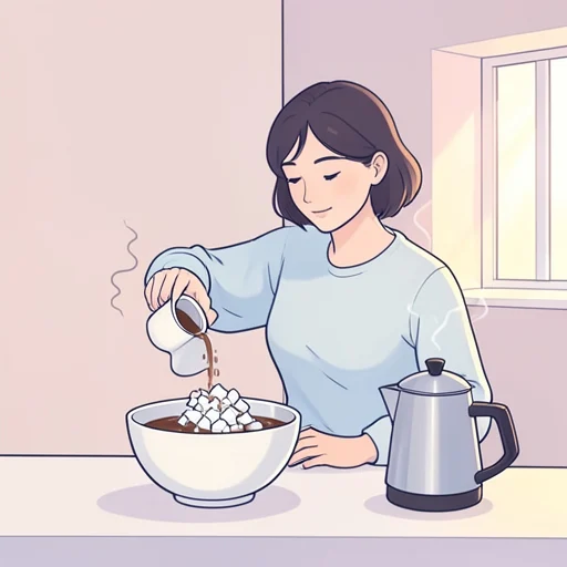 彼女はコーヒーに砂糖を入れすぎて甘いって - Bildwörterbuch