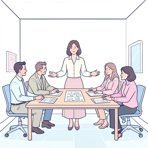 彼女は異なる部署との協調を試みて成功させた - Bildwörterbuch