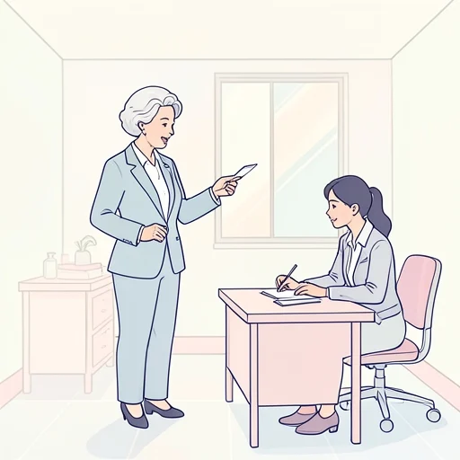 彼女は後輩を厳しく指導してる - Bildwörterbuch