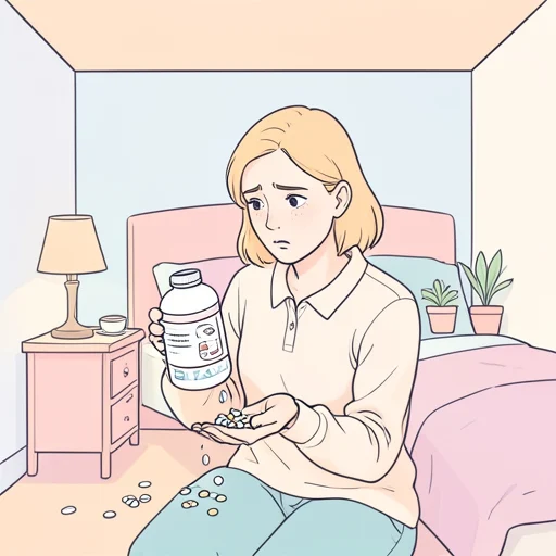 彼女は薬の量を間違えて大量に飲んじゃった - Bildwörterbuch