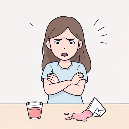 彼女は急に怒り出した - Bildwörterbuch