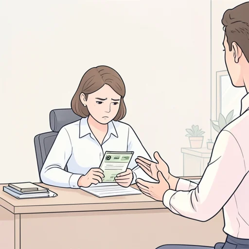 彼女は給料に不満を述べ始めた - Bildwörterbuch
