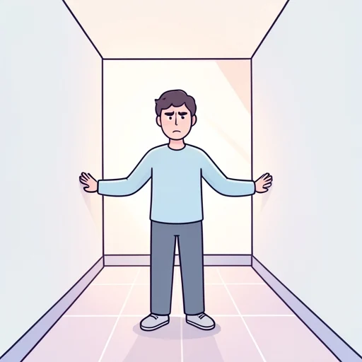 彼女は前にも後ろにも進めない状況だった - Bildwörterbuch
