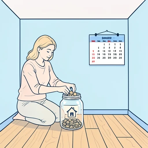 彼女は每月貯金をしてる - Bildwörterbuch