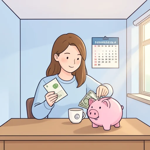 彼女は毎月の給料の一部を貯金してる - Bildwörterbuch