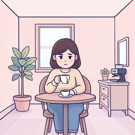 彼女はまずいコーヒーを飲んでしまったと苦笑いしてた - Bildwörterbuch