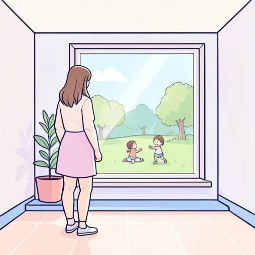 彼女は身を引いて見守った - Bildwörterbuch