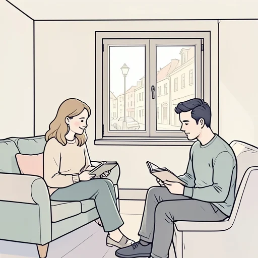 彼女は短い文で気持ちを伝えた - Bildwörterbuch