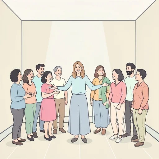 彼女は皆に平等に接した - Bildwörterbuch
