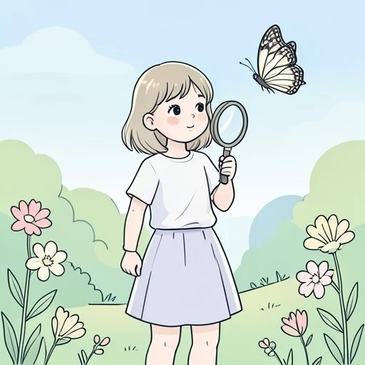 彼女は物事を別の視点で見てる - Bildwörterbuch