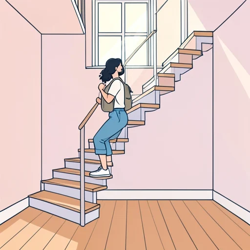 彼女はもっと高みを目指して頑張り続けてる - Bildwörterbuch