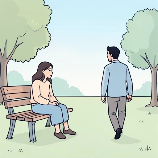 彼女はもう一度彼と話したいって言った - Bildwörterbuch