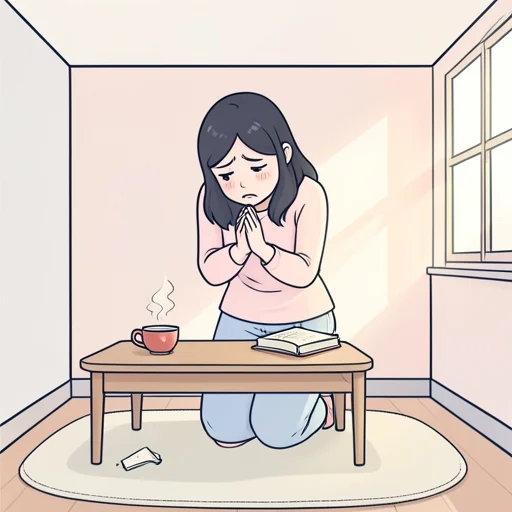 彼女は申し訳なさそうに謝った - Bildwörterbuch