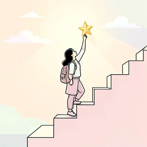彼女は何でも一番を狙って努力する - Bildwörterbuch