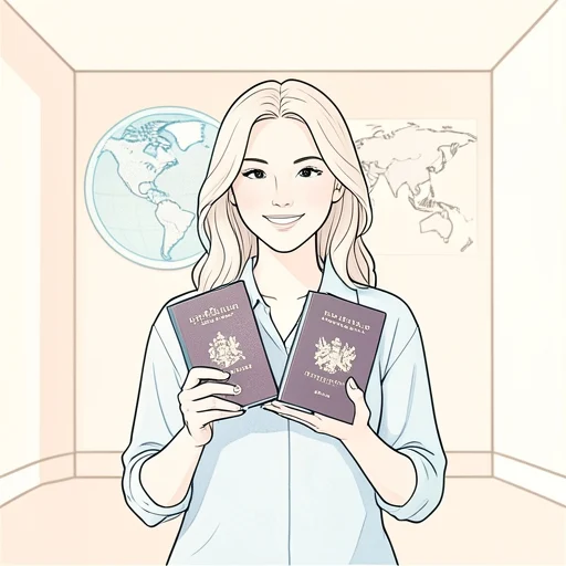 彼女は二重国籍であることを公表した - Bildwörterbuch