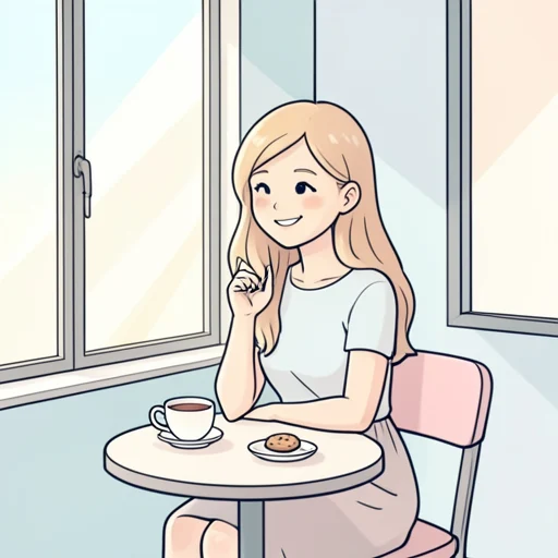 彼女はにっこり笑って頷いた - Bildwörterbuch