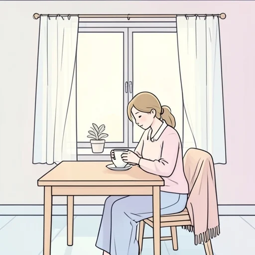 彼女は落ち着いて判断した - Bildwörterbuch