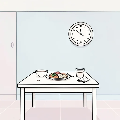 彼女はお腹が空いたらしくお昼を早々に食べた - Bildwörterbuch