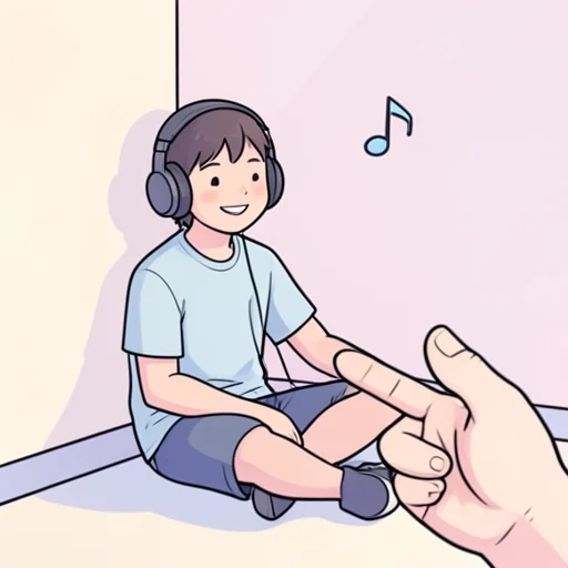 彼女は音楽を楽しむ権利があると言った - Bildwörterbuch