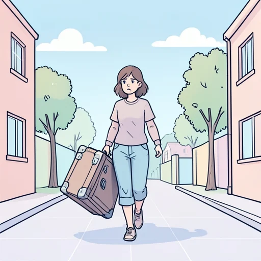 彼女は大きな問題を抱えている - Bildwörterbuch
