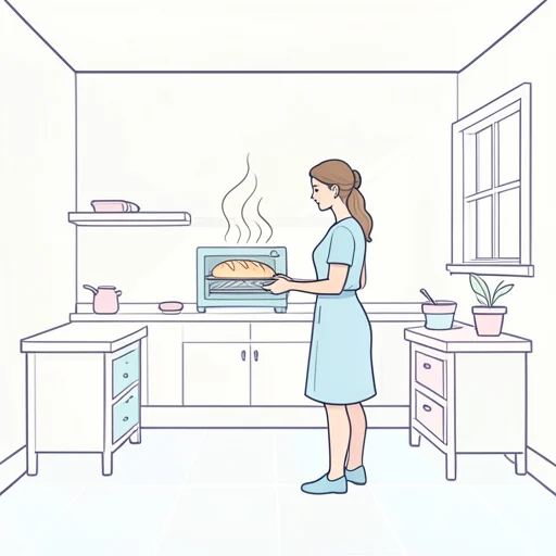 彼女はパンの焼ける匂いに誘われて厨房に入った - Bildwörterbuch
