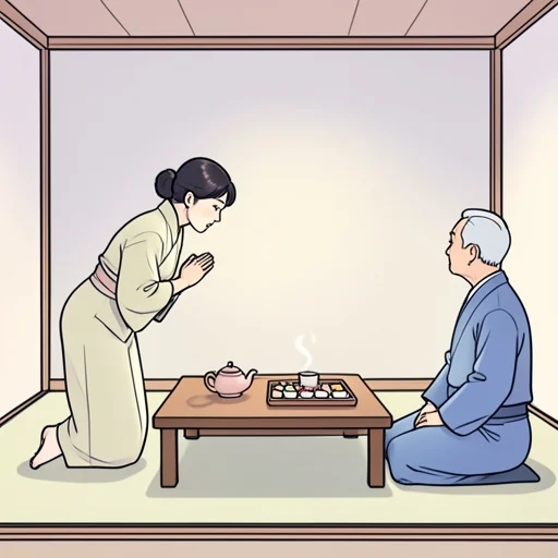 彼女は礼儀正しく振る舞う - Bildwörterbuch