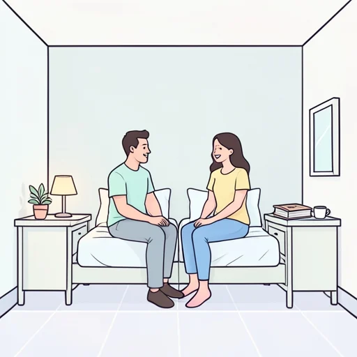彼女は寮での共同生活を通じて友達の大切さを学んだ - Bildwörterbuch