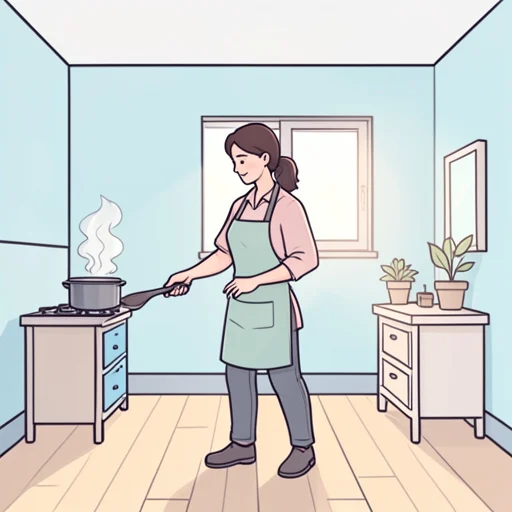 彼女は料理が得意 - Bildwörterbuch