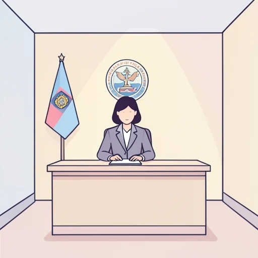 彼女は政府機関で働いてる - Bildwörterbuch