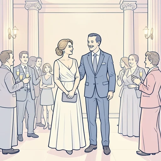 彼女は社長夫人として社交界に出る - Bildwörterbuch