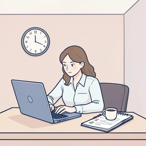 彼女は仕事を詰めて予定より早く仕上げた - Bildwörterbuch