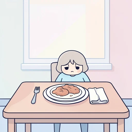 彼女は食欲がないと言った - Bildwörterbuch