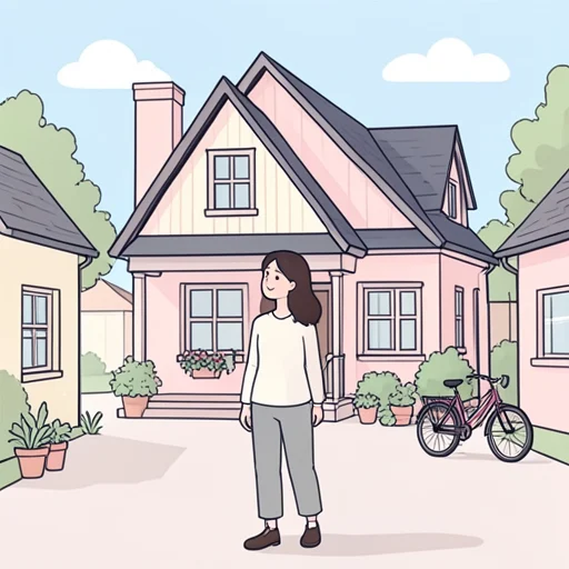 彼女は生涯この町に住むつもりだ - Bildwörterbuch