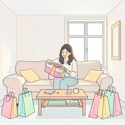 彼女は消費が大好き - Bildwörterbuch