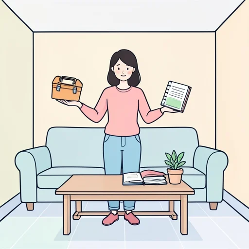 彼女はそれぞれの問題に対して、違う解決策を出した - Bildwörterbuch