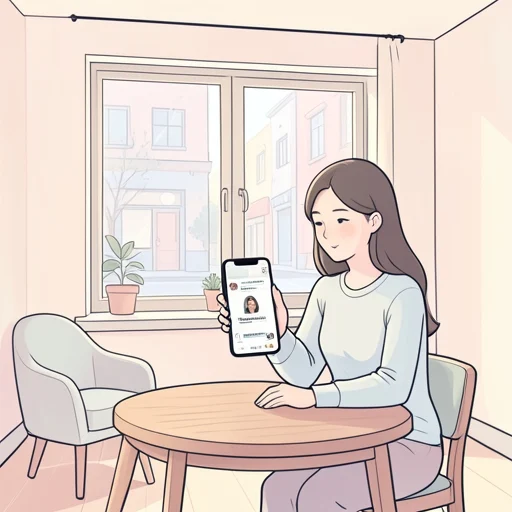彼女は偶に昔の友達と連絡を取り合う - Bildwörterbuch