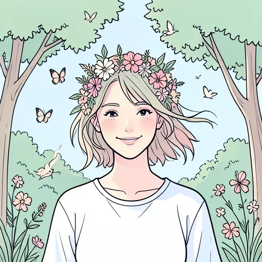 彼女は天然なところが魅力的だ - Bildwörterbuch