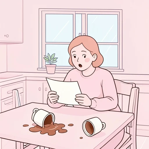 彼女は突然の知らせに驚いた - Bildwörterbuch