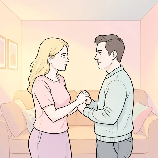 彼女は妻として夫を支えることが自分の使命だと言ってる - Bildwörterbuch
