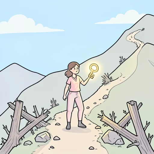 彼女は強い意志で何度も困難を乗り越えてきた - Bildwörterbuch