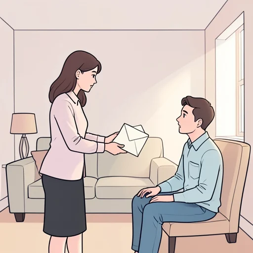 彼女は受け取った手紙をそのまま彼に渡した - Bildwörterbuch