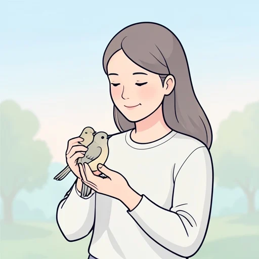 彼女は優しい人だ - Bildwörterbuch