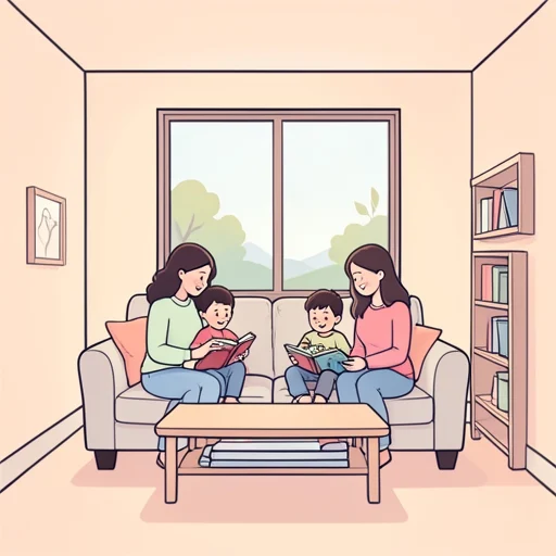 彼女は休みの日は家族とゆっくり過ごしてる - Bildwörterbuch