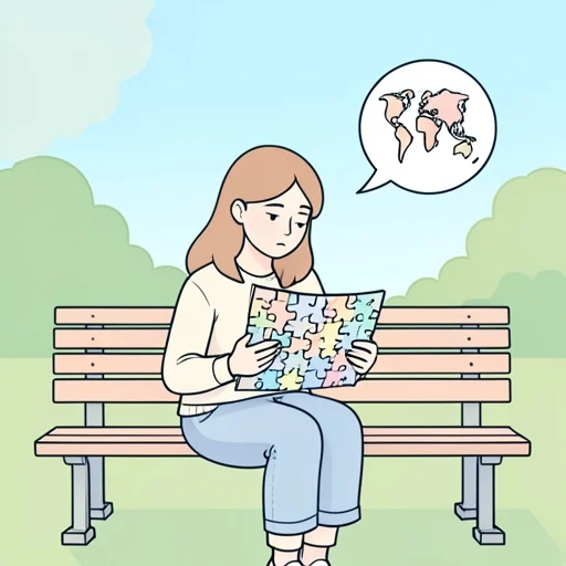 彼女は世の中そんなに単純なものではないって - Bildwörterbuch