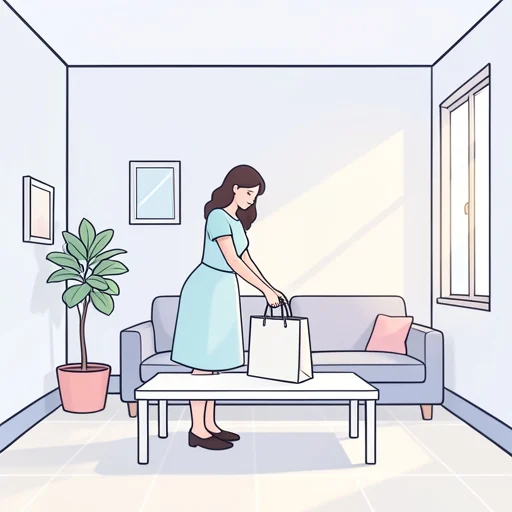 彼女は用事を済ませた - Bildwörterbuch