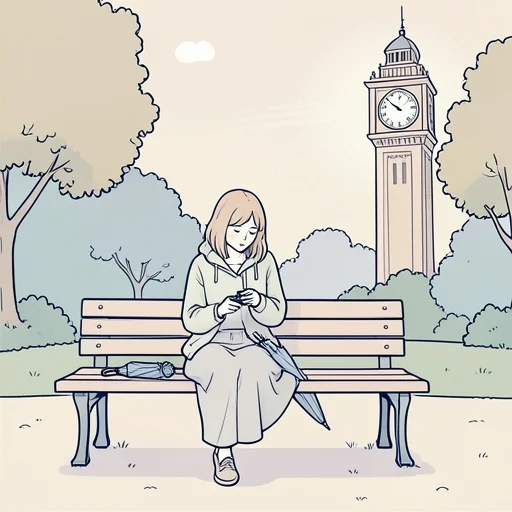 彼女はずっと待ち続けてた - Bildwörterbuch