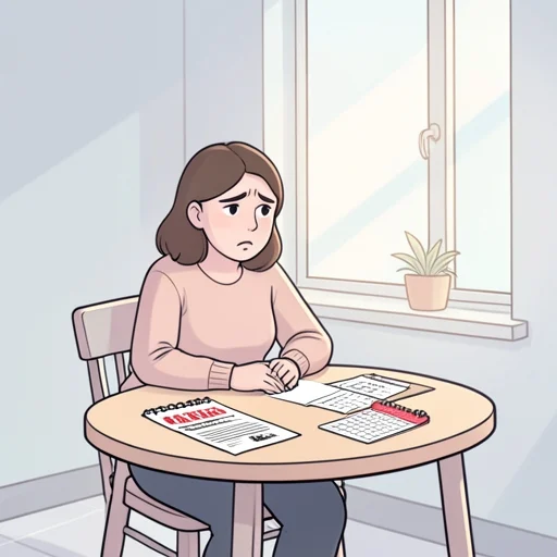 彼女、家賃の支払いを忘れてた - Bildwörterbuch