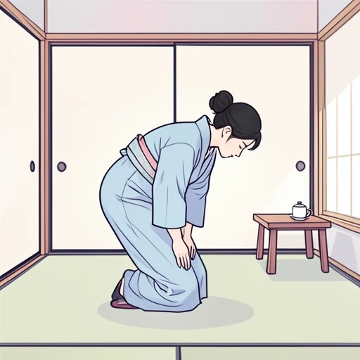 彼女、よろしくって言いながら深々とお辞儀をした - Bildwörterbuch