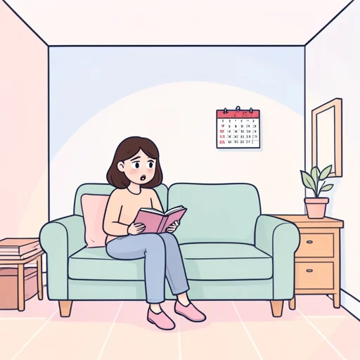 彼女、友人から借りた本をうっかり返し忘れてた - Bildwörterbuch